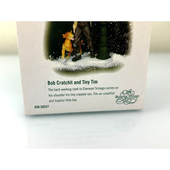 Department 56 Dickens Village Bob Cratchit Tiny Tim Heritage Collection Figure - Picture 3 of 13